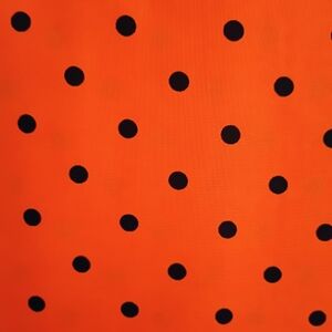 Orange Polka Dot Fabric Top